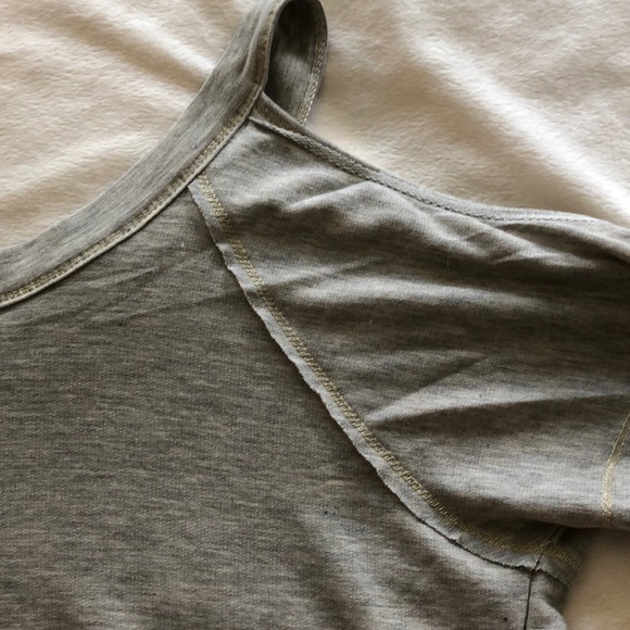 LAST CHANCE•Xhiliration• Cold Shoulder Ruffle Top - Picture 6 of 6